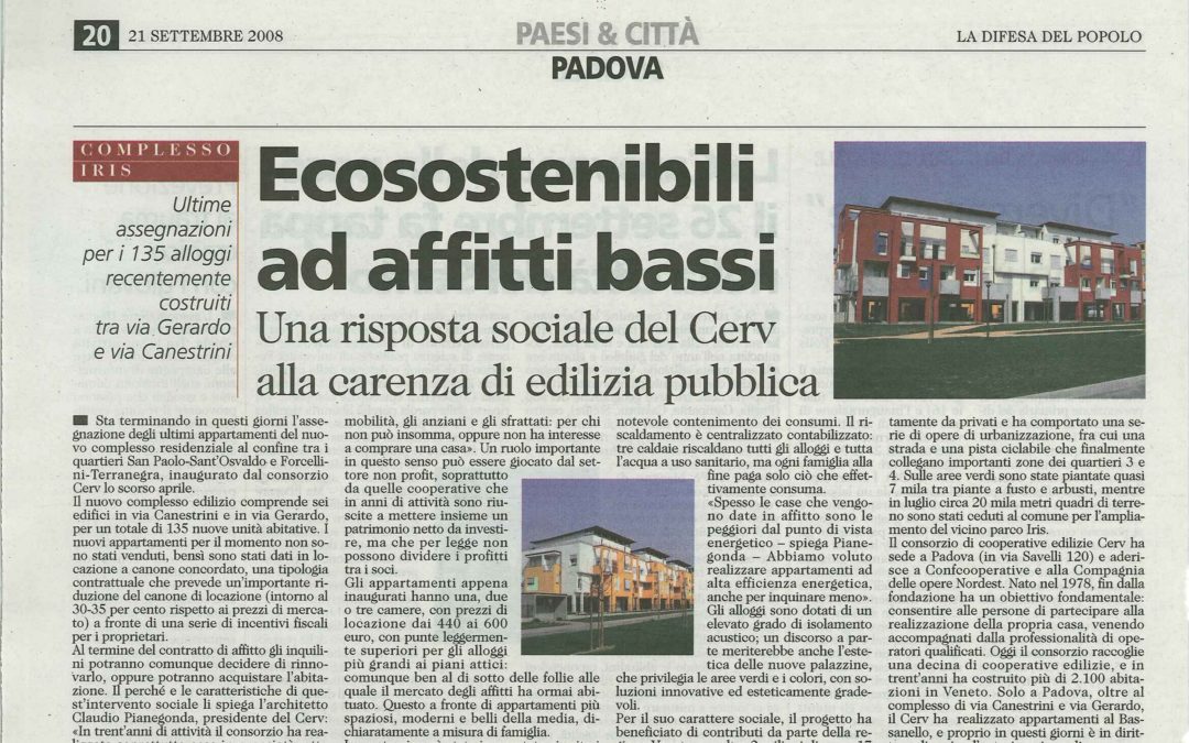 Ecosostenibili ad affitti bassi